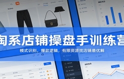淘系店铺操盘手训练营:模式识别,爆款逻辑,有限资源找店铺最优解