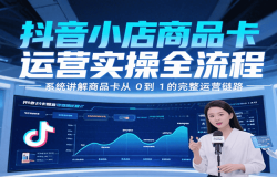抖音小店商品卡运营实操全流程,系统讲解商品卡从0到1的完整运营链路