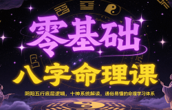 零基础八字命理课:阴阳五行底层逻辑,十神系统解读,通俗易懂的命理学习体