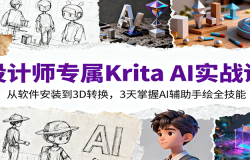 设计师专属Krita AI实战课:从软件安装到3D转换,3天掌握AI辅助手绘全技能
