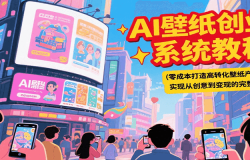AI壁纸创业系统教程,零成本打造高转化壁纸产品,实现从创意到变现的完整闭