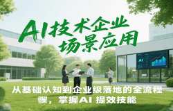 AI技术企业场景应用,从基础认知到企业级落地的全流程,掌握AI提效技能!