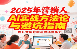 2025年营销实战方法论与避坑指南,利用AI提升营销效率与职场竞争力
