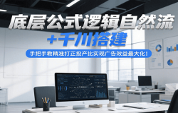 底层公式逻辑自然流+千川搭建,手把手教精准打正投产比实现广告效益最大化