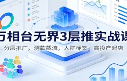 万相台无界3层推实战课:分层推广,测款截流,人群标签,高投产起店