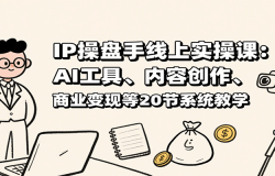 IP操盘手线上实操课:AI工具、内容创作、商业变现等20节系统教学