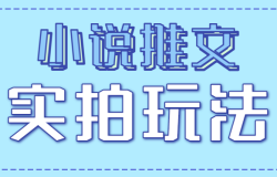 小说推文实拍玩法,零成本零门槛10元/单,轻松月收益万元