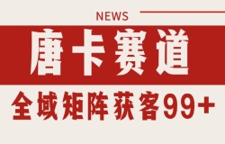 唐卡赛道私域引流获客 自热矩阵SOP日引流99+精准客资