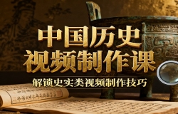中国历史视频制作课:疆域地图集+参考文案+练习素材,解锁史实类视频制作技